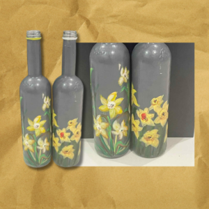 ขวดลายดอกแดฟโฟดิลคู่(Daffodil twins)