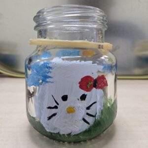 ชื่อผลงาน : Kitty in garden