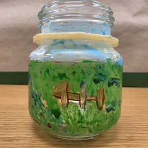 ชื่อผลงาน : รั้วไม้ในทุ่งหญ้า